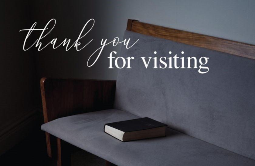 Postcard-Thank You For Visiting (John 3:16 KJV) (Pack Of 25)