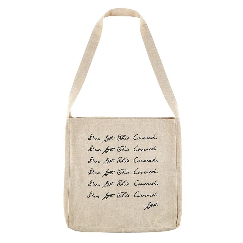 Unstructured Tote-Simply Stated-I've Got This Covered (16" Square)