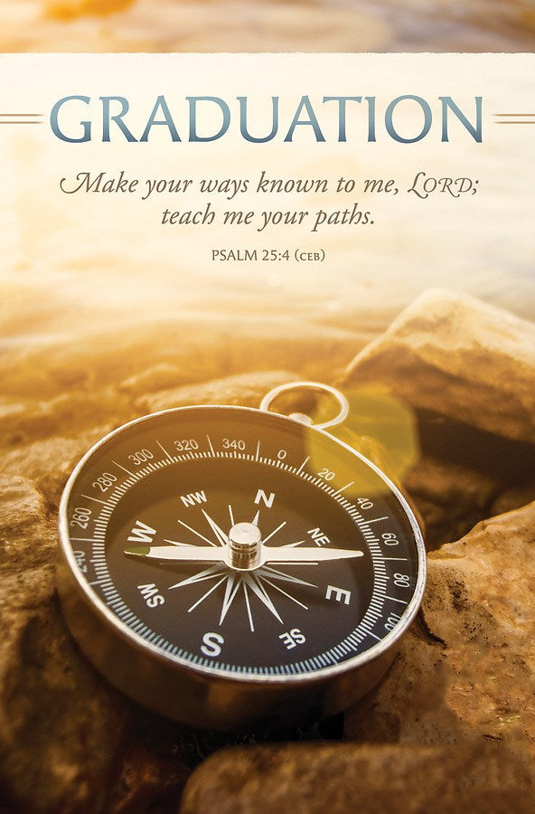Bulletin-Graduation: Make Your Ways Know To Me (Psalm 25:4) (Pack Of 100)