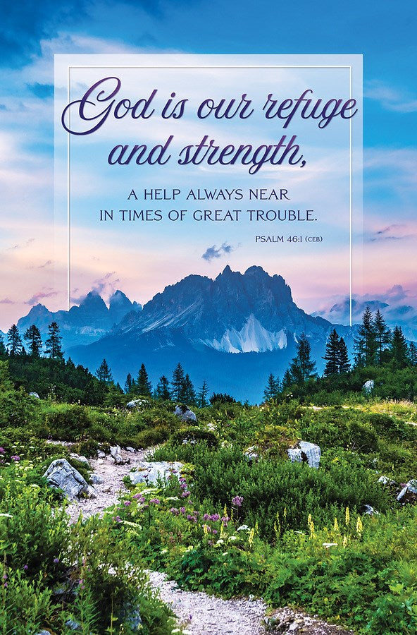Bulletin-God Is Our Refuge And Strength (Psalm 46:1) (Pack Of 100)