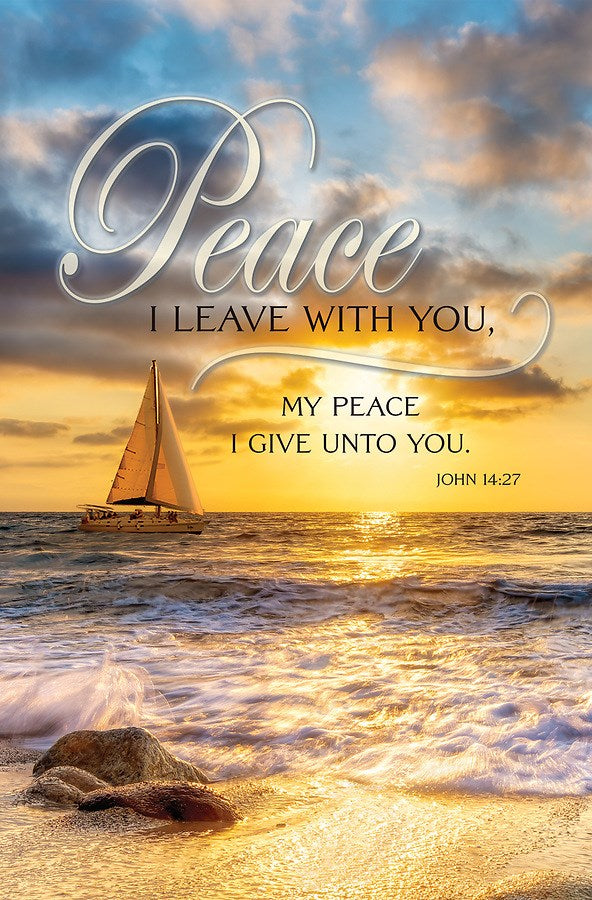 Bulletin-Peace I Leave With You My Peace I Give Unto You (John 14:27) (Pack Of 100)
