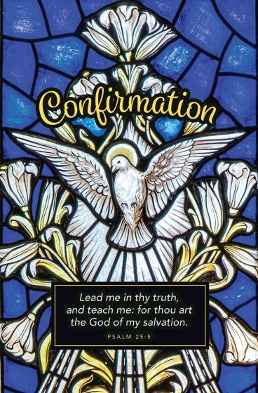 Bulletin-Confirmation: Lead Me In Thy Truth And Teach Me (Psalm 25:5) (Pack Of 100)