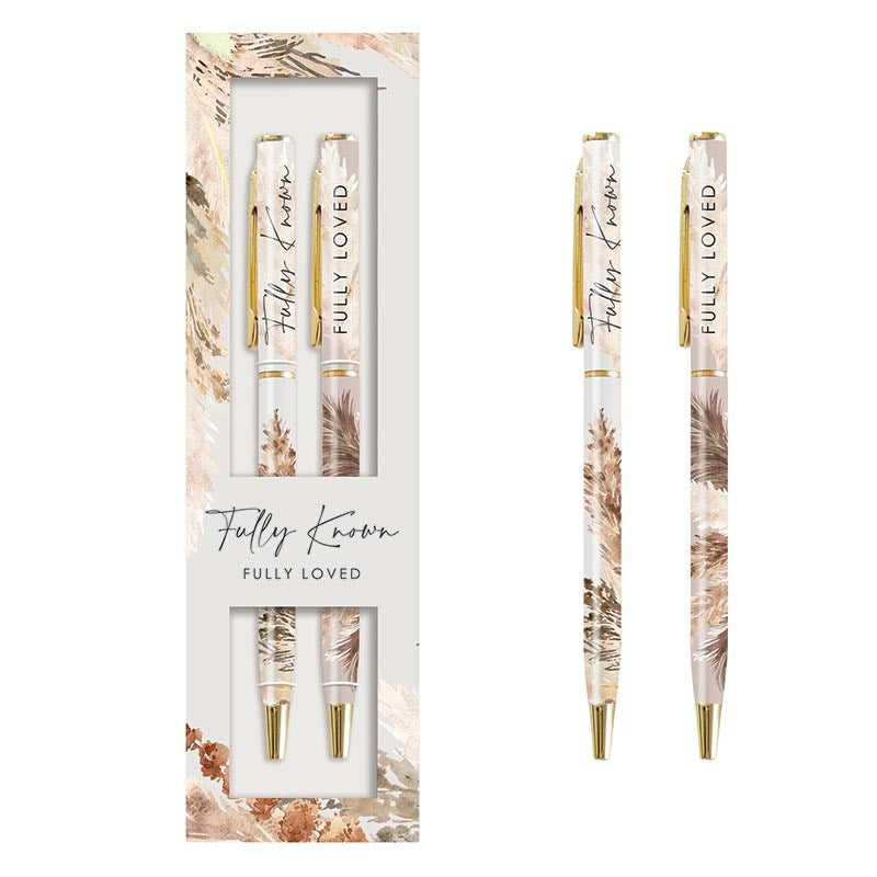 Pen Set-Fully Known Fully Loved (Set Of 2)