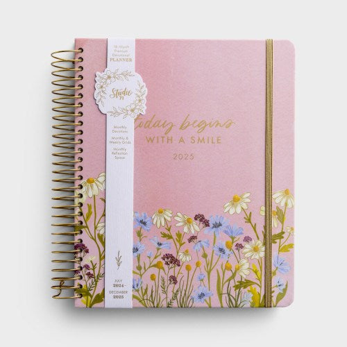 2025 Today Begins With A Smile Premium Devotional Planner-U1746