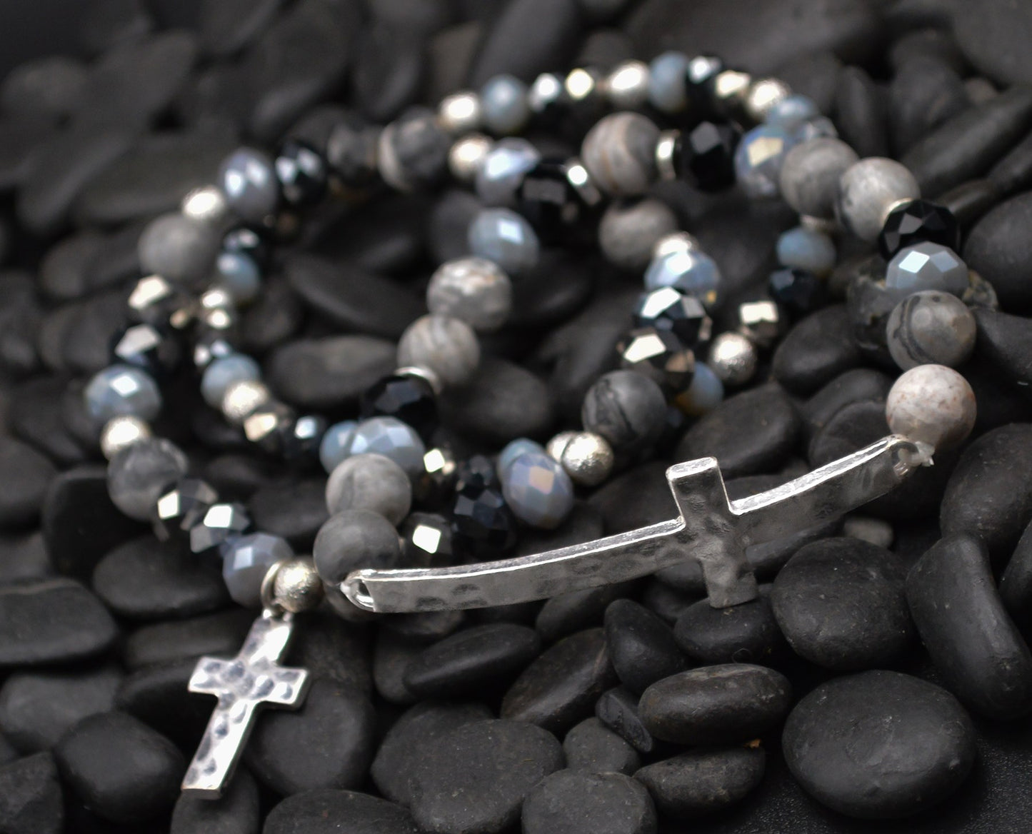 Bracelet-Eden Merry-Three Strand-Cross