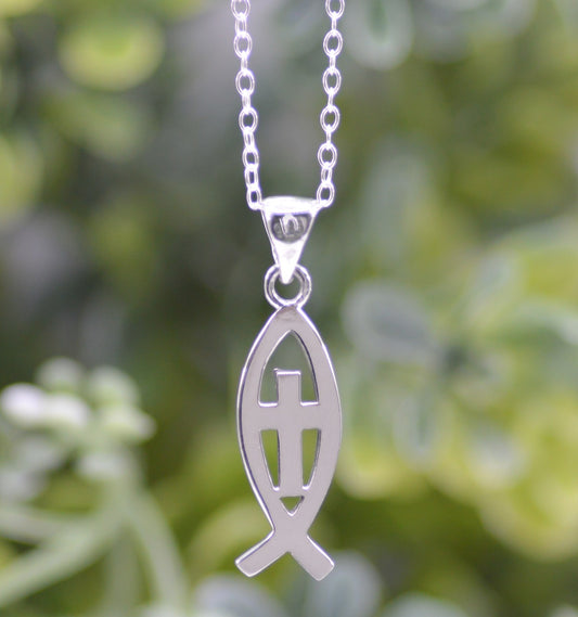 Necklace-Eden Merry-Ichthus/Cross