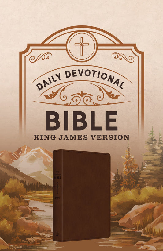 KJV Daily Devotional Bible-Hickory Cross DiCarta