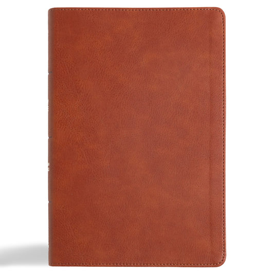 CSB Giant Print Reference Bible  Digital Study Edition-Burnt Sienna LeatherTouch Indexed
