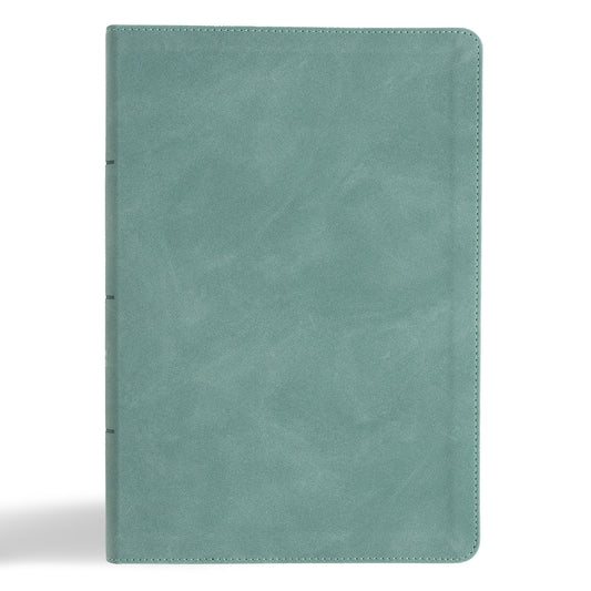 CSB Giant Print Single-Column Bible-Earthen Teal SuedeSoft LeatherTouch