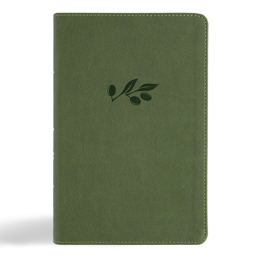 CSB Large Print Personal Size Reference Bible  Digital Study Edition-Olive LeatherTouch Indexed