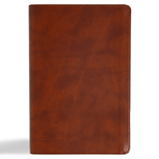 CSB Oswald Chambers Bible-Saddle LeatherTouch