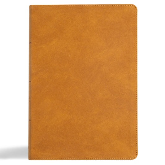CSB Super Giant Print Reference Bible  Digital Study Edition-Camel SuedeSoft LeatherTouch