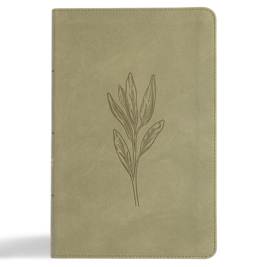 CSB Thinline Bible  Digital Study Edition-Sage SuedeSoft LeatherTouch