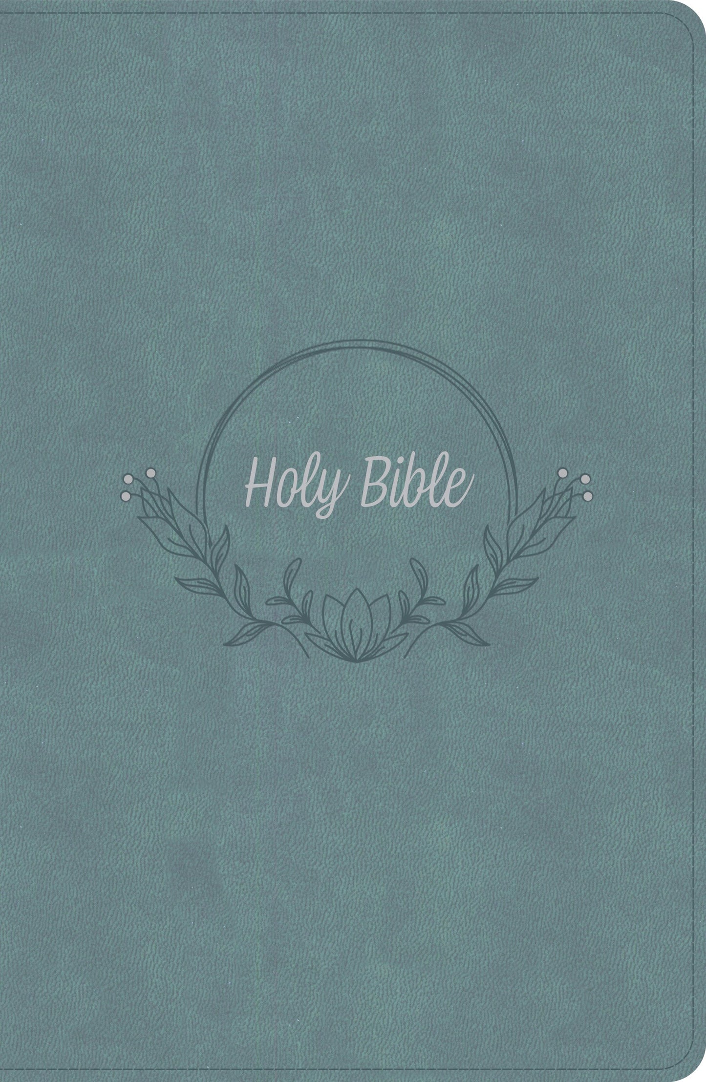 KJV Large Print Personal Size Reference Bible-Earthen Teal SuedeSoft LeatherTouch