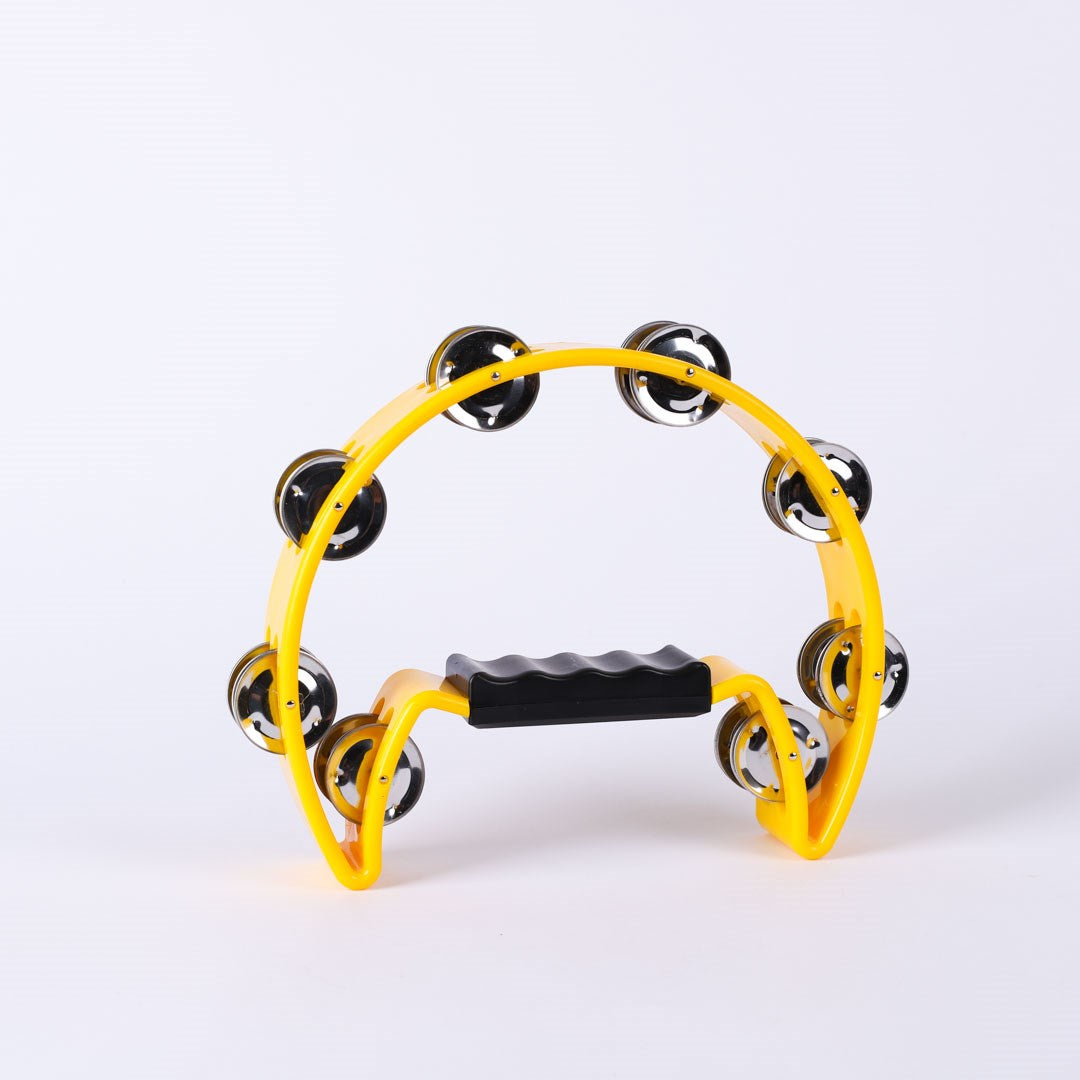 Instrument-Tambourine-Moon Shape-Yellow