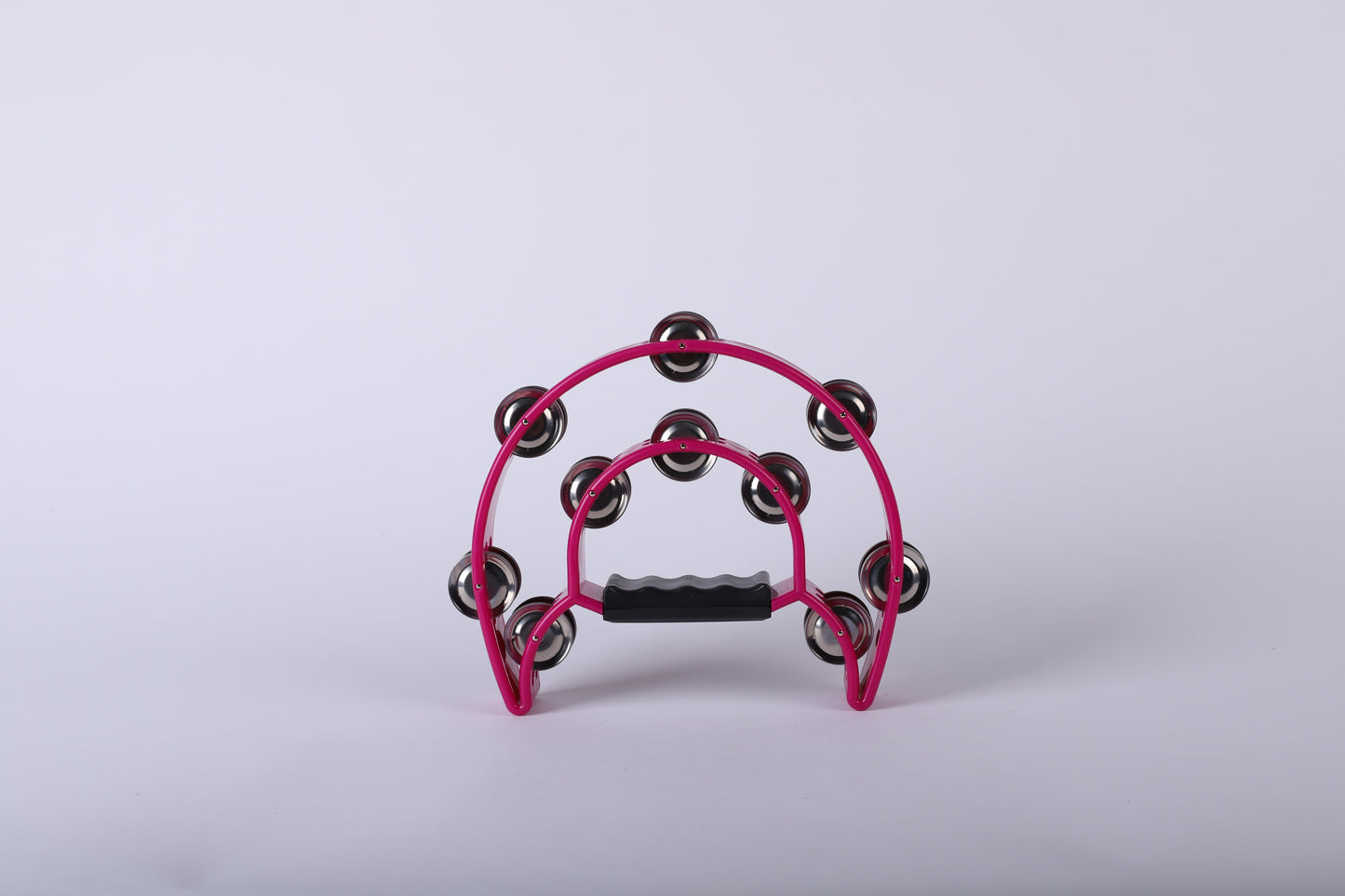 Instrument-Tambourine-Double Moon W/Double Cymbals-Magenta