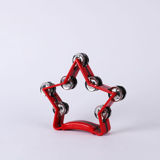 Instrument-Tambourine-Star Shape-Red
