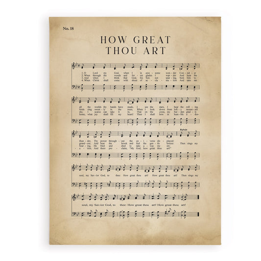 Canvas-How Great Thou Art (12" x 15 3/4")