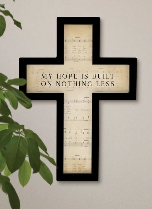 Wall Cross-My Hope Is Built (12.75" x 18")