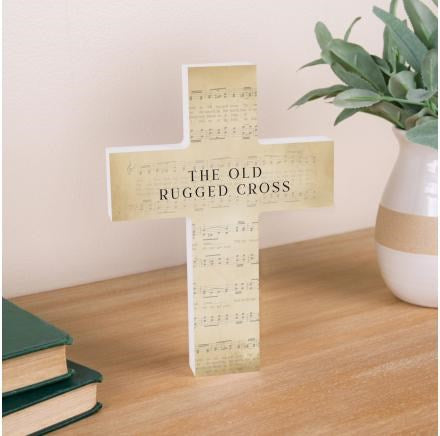 Wall Cross-The Old Rugged Cross (5" x 7")