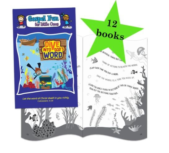 Dive Into God's Word (Gospel Fun For Everyone) (Pack Of 12)