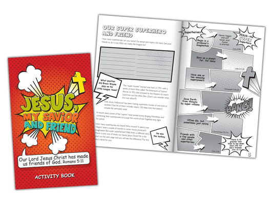 Jesus My Savior And Friend Activity Book (Pack Of 12)