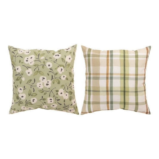 Pillow-Green-Green Fields-Indoor/Outdoor (18" x 18")