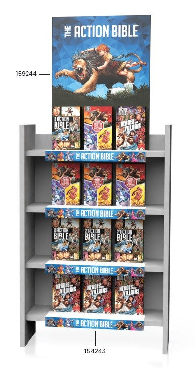 The Action Bible Shelf Talker For Empty Display (#159243)