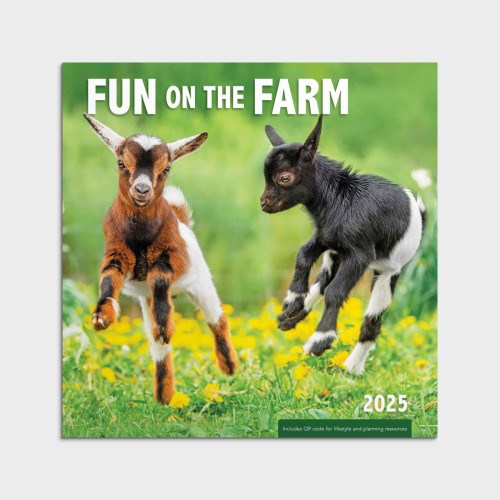2025 Wall Calendar-Fun On The Farm