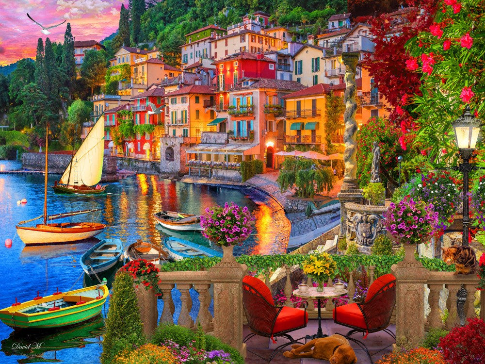 Jigsaw Puzzle-Italy's Lake Como (550 Pieces)