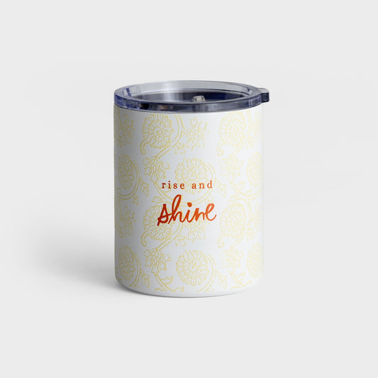 Stainless Steel Tumbler-Rise & Shine (12 Oz)