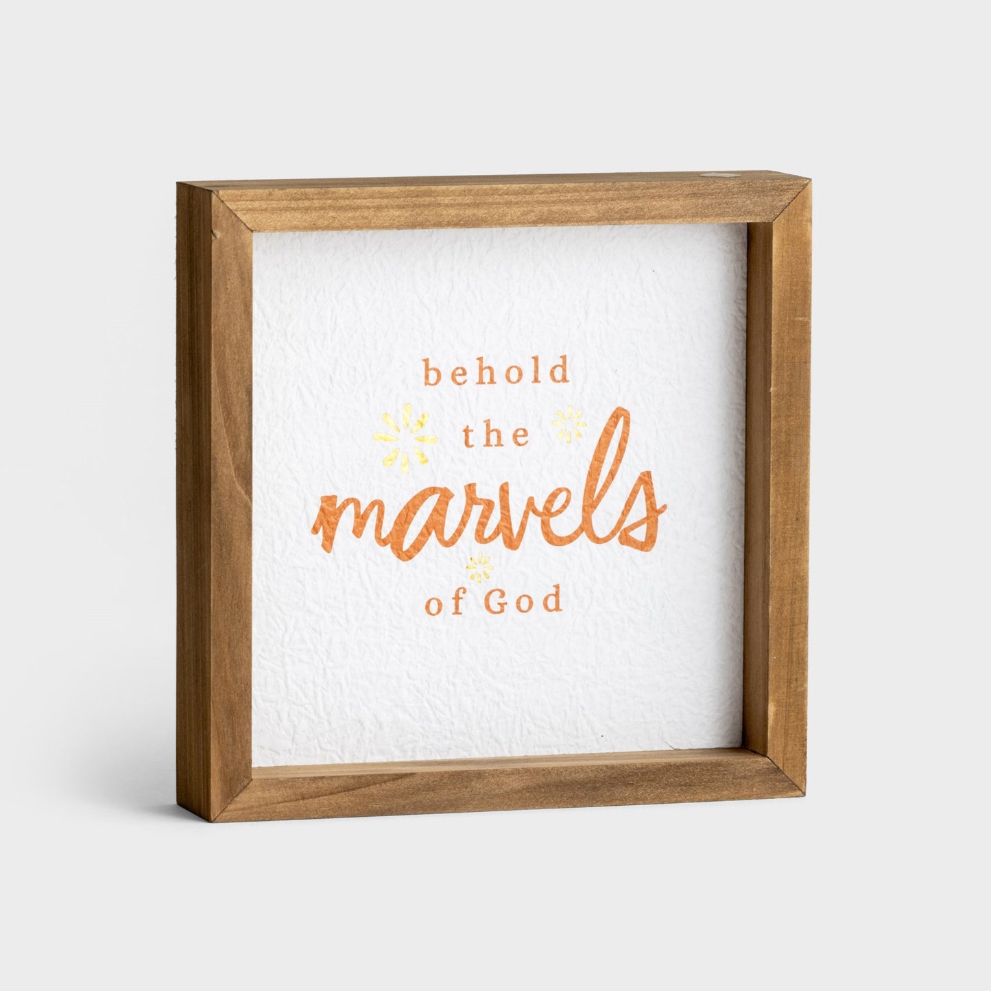 Plaque-Marvels Of God (7" x 7")