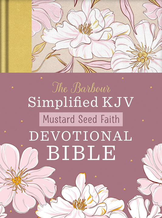 KJV Simplified Bible Mustard Seed Faith Devotional Bible-Floral Printed Hardcover