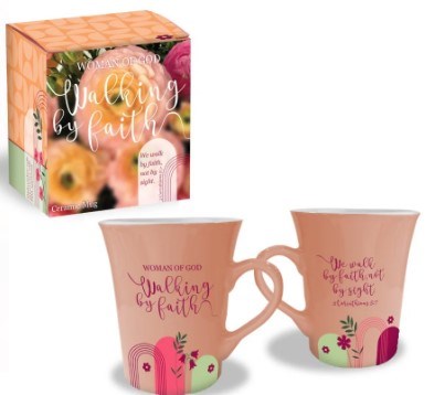 Spanish-Mug-Woman Of God: Walk By Faith (2Cor RVR59)