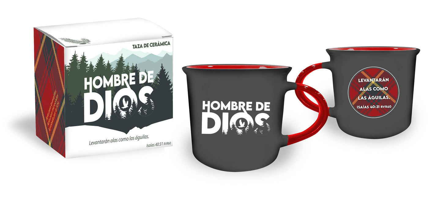 Spanish-Mug-Man Of God: Renewed For Life (Isaiah 40:31)