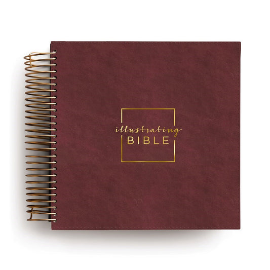 CSB Illustrating Bible-Cranberry Faux Leather