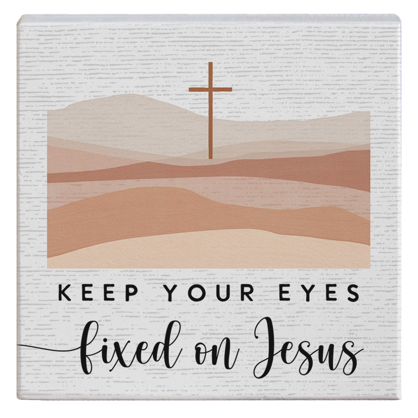 Gift-a-Block-Eyes Fixed On Jesus (5.25" x 5.25")