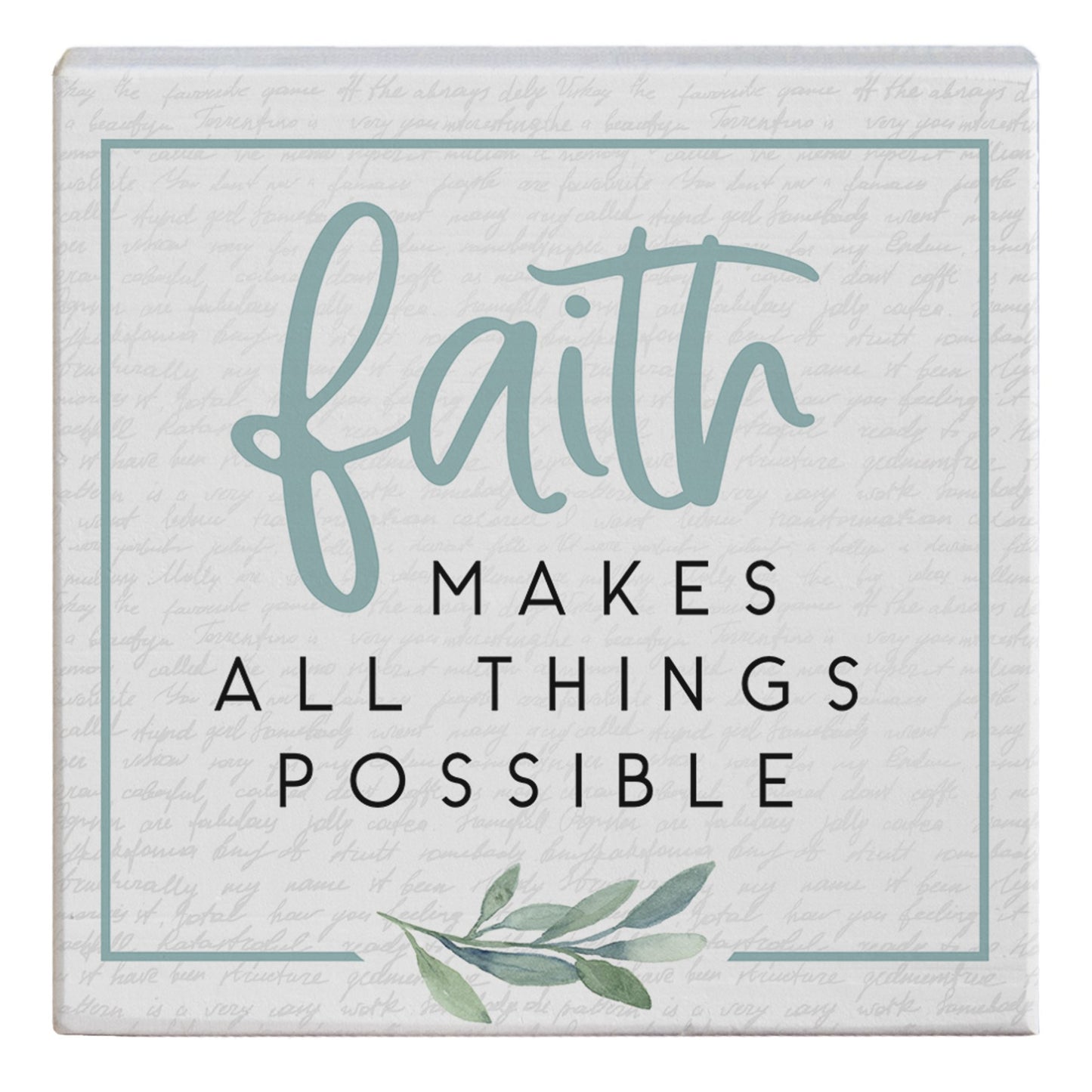 Gift-a-Block-Faith All Things (5.25" x 5.25")