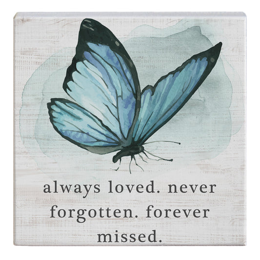 Gift-a-Block-Always Loved Butterfly (5.25" x 5.25")