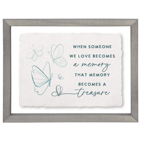 Floating Art Rectangle-Memory Treasure Butterfly (11" x 14")