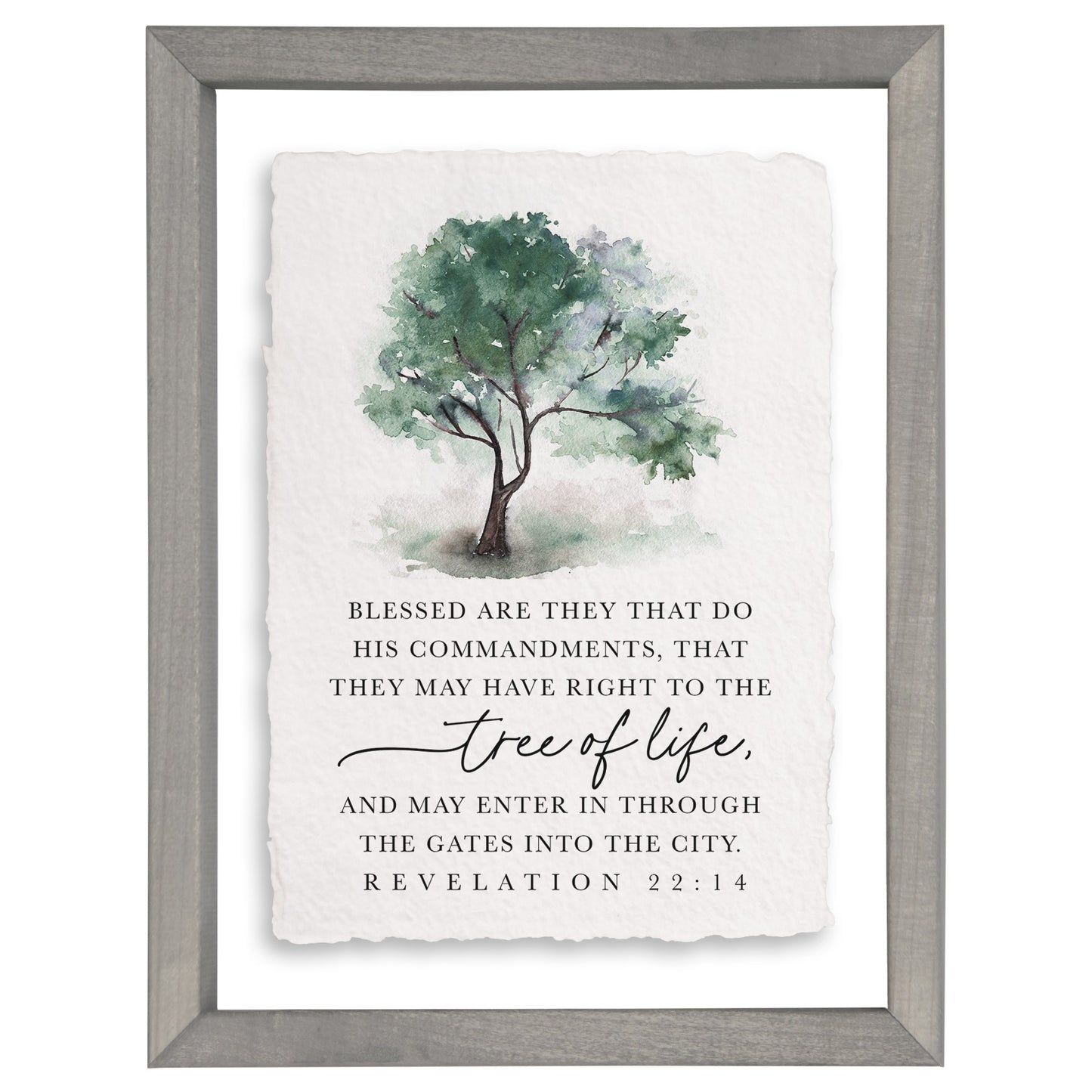 Floating Art Rectangle-Tree Of Life (11" x 14")