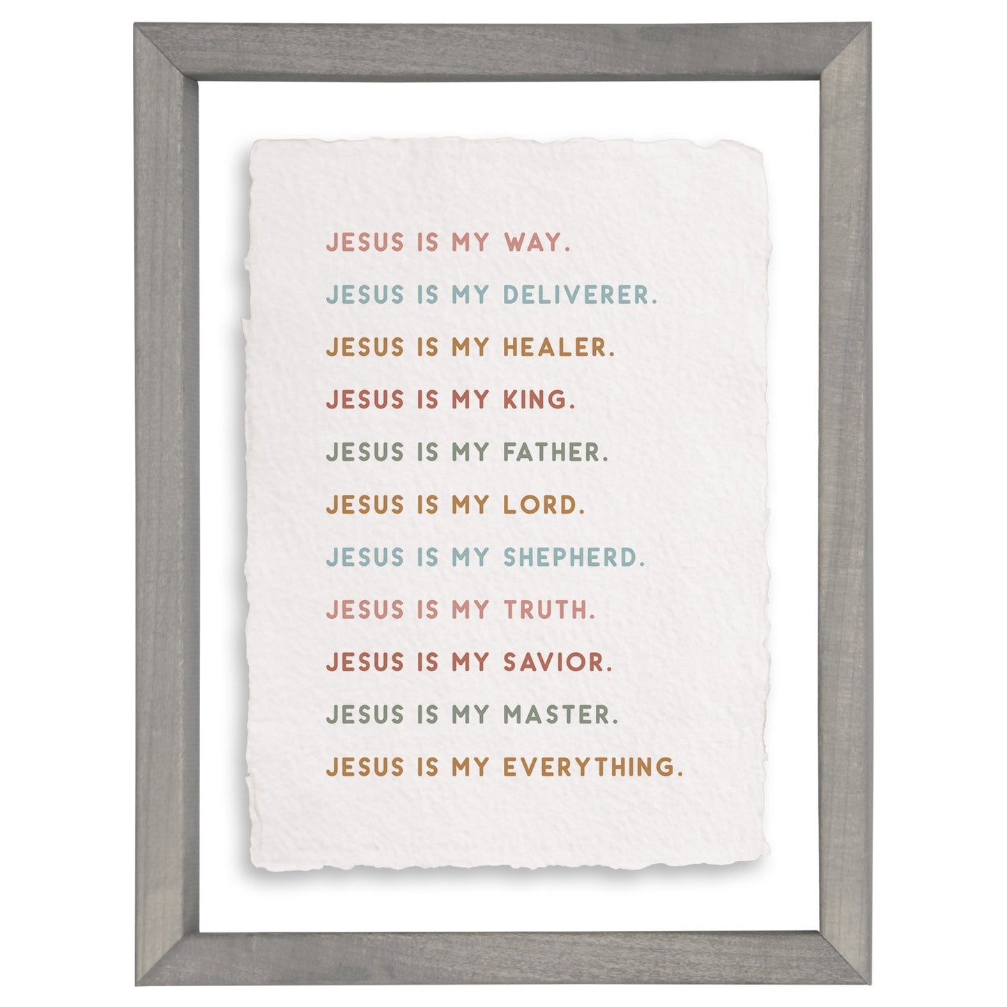 Floating Art Rectangle-Jesus Is My (11" x 14")