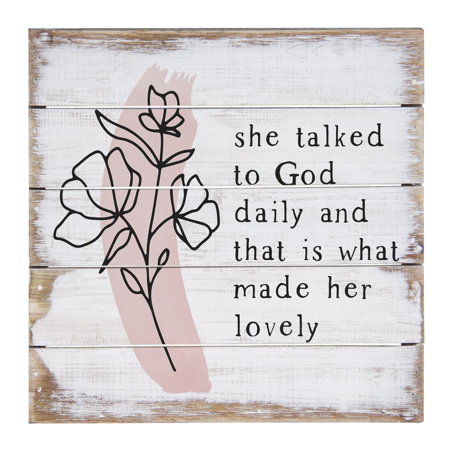 Petite Pallet-Talked To God (8" x 8")