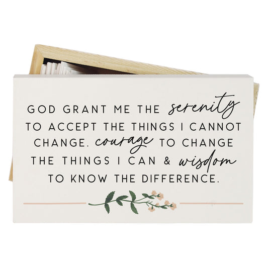 Prayer Box-Serenity Prayer (5" x 3")