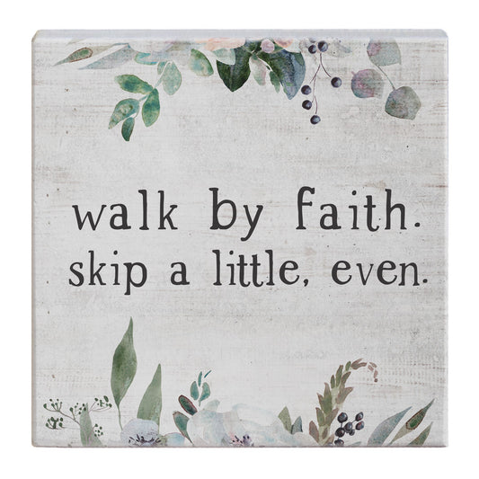 Small Talk Square-Walk By Faith (5.25" x 5.25")