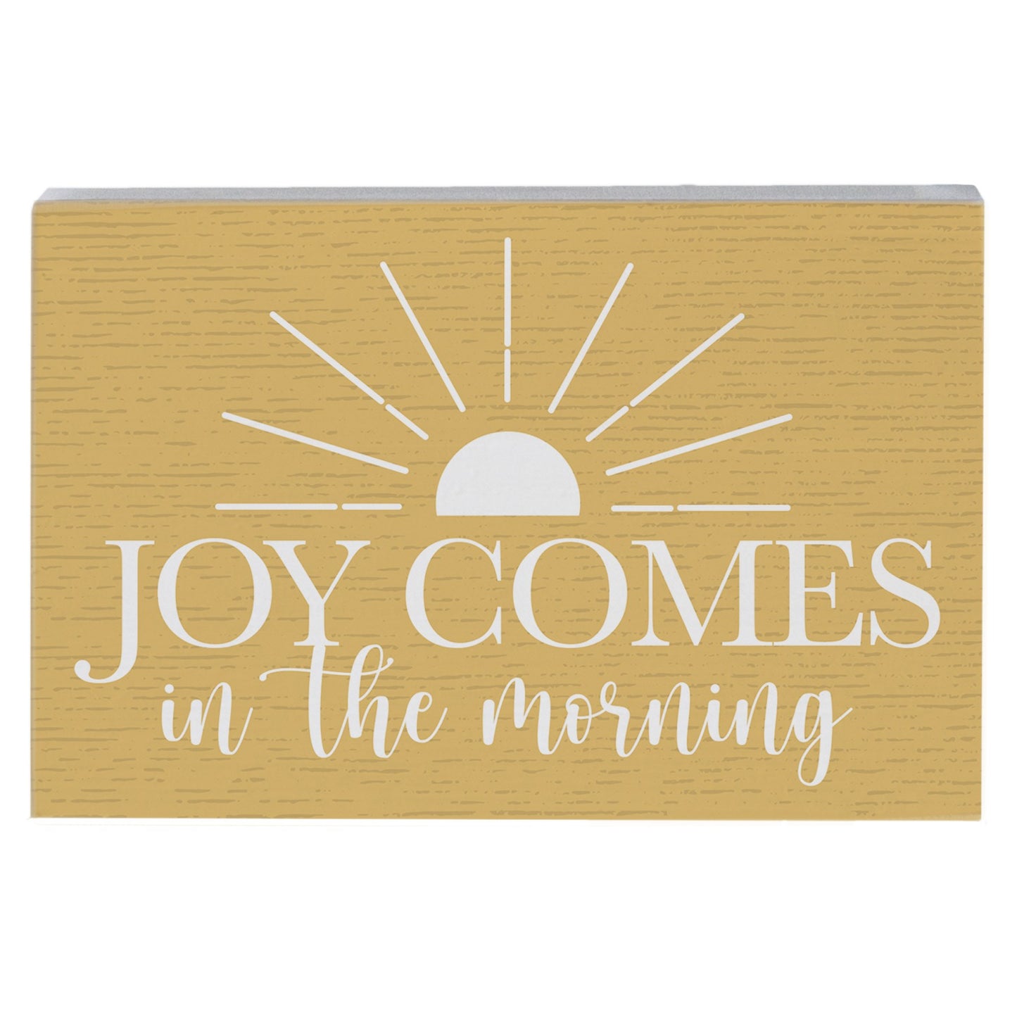 Small Talk Rectangle-Joy Comes-Yellow (5.25" x 3.5")