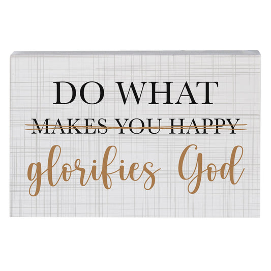 Small Talk Rectangle-Do What Glorifies God (5.25" x 3.5")