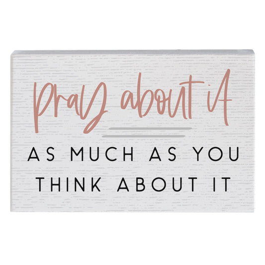 Small Talk Square-Pray About It (5.25" x 3.5")