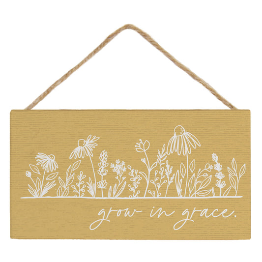 Petite Hanging Accent-Grow In Grace Yellow (6.5" x 5.5")
