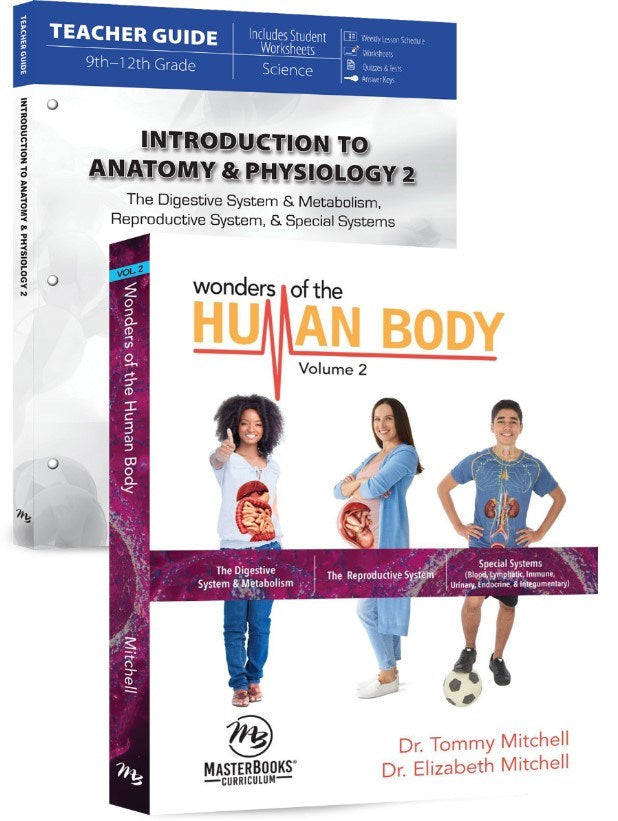 Master Books-Introduction To Anatomy & Physiology 2 Curriculum Pack (9th - 12th Grade)